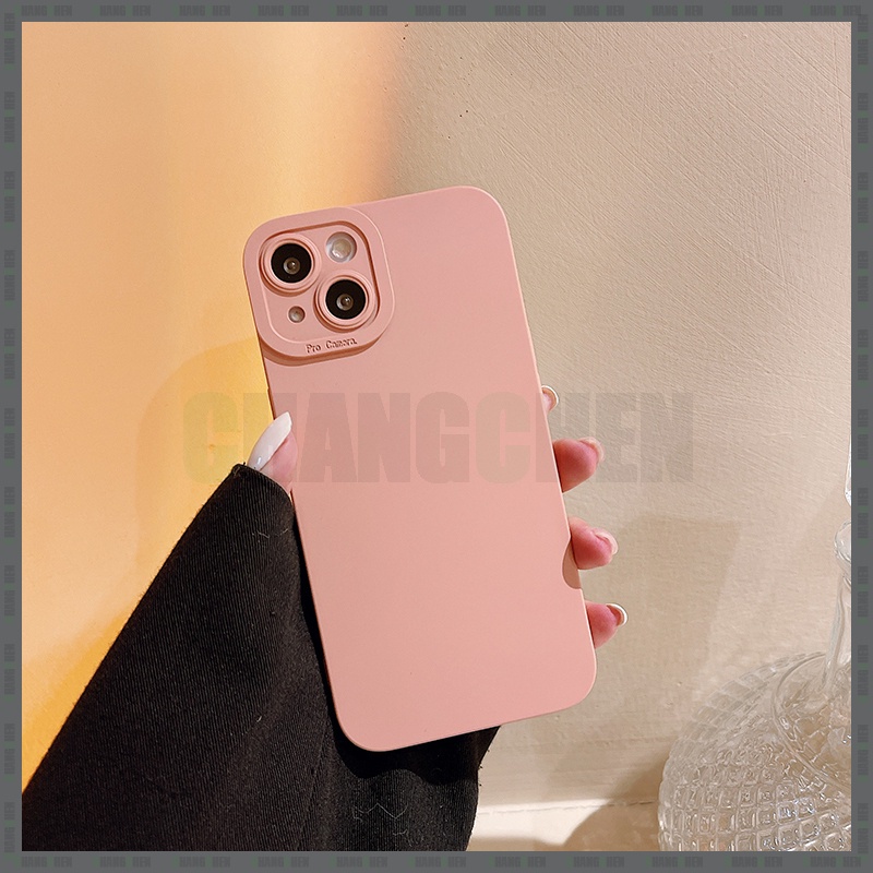Ốp điện thoại silicon cạnh vuông chống sốc bảo vệ camera thích hợp cho IPhone 11 X XR XS Pro Max 7 8 Plus SE