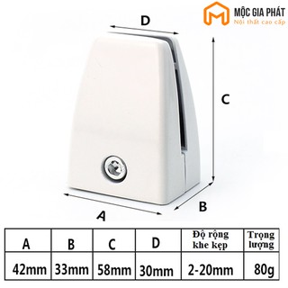 Kẹp vách ngăn dày sịn văn phòng K0