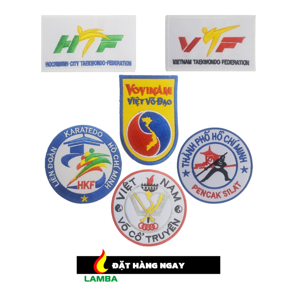 LOGO CÁC MÔN VÕ TAEKWONDO, KARATE, VOVINAM, VÕ CỔ TRUYỀN,...