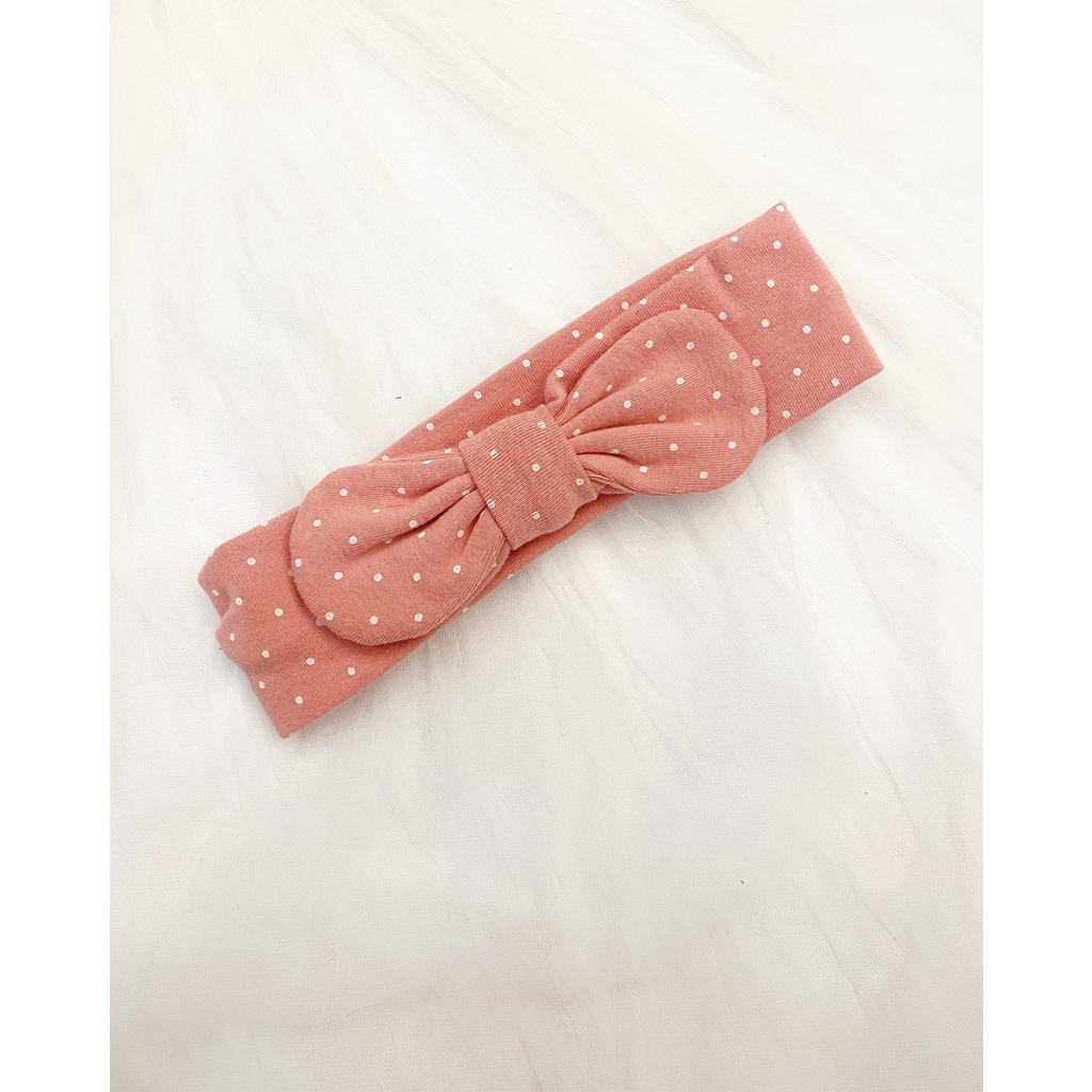 Turban nơ, chấm bi, động vật  hoạ tiết đáng yêu cho các bé