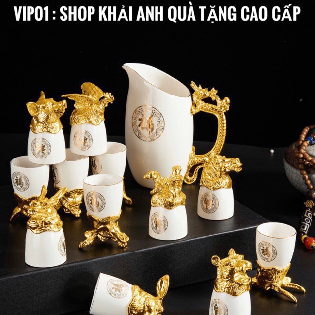 Bộ Ly 12 Con Giáp ( Bằng Sứ Cao Cấp) - TT1205