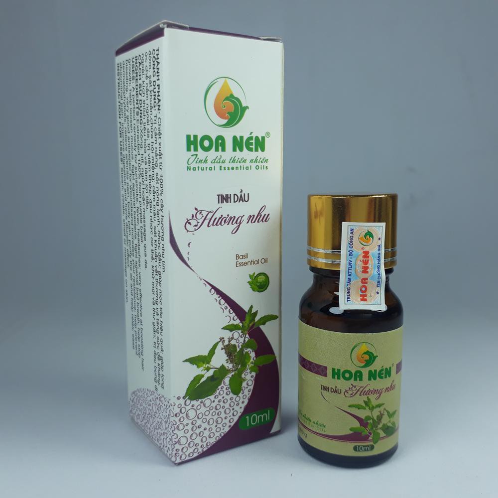 Tinh dầu Hương Nhu 10ml kích thích mọc tóc trị hôi miệng hàng Việt Nam chưng cất thiên nhiên