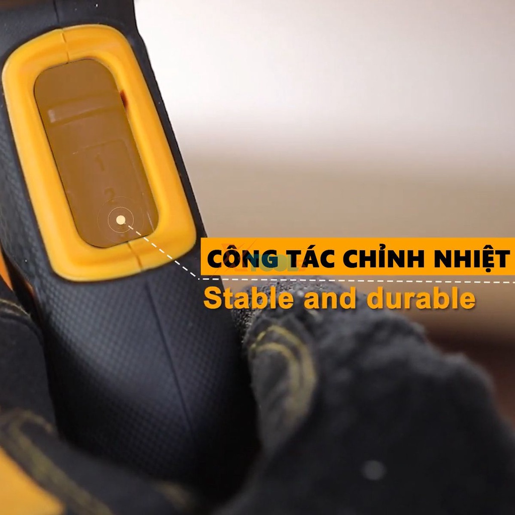 Máy khò nhiệt INGCO HG200028 | Máy khò thổi hơi nóng 2000W, thổi nhiệt dán ni lông, decal, phim cách nhiệt ô tô, xe máy