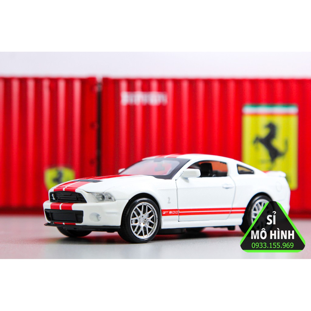 [ Sỉ Mô Hình ] Xe mô hình cơ bắp Mỹ Ford Mustang 1:32 Trắng