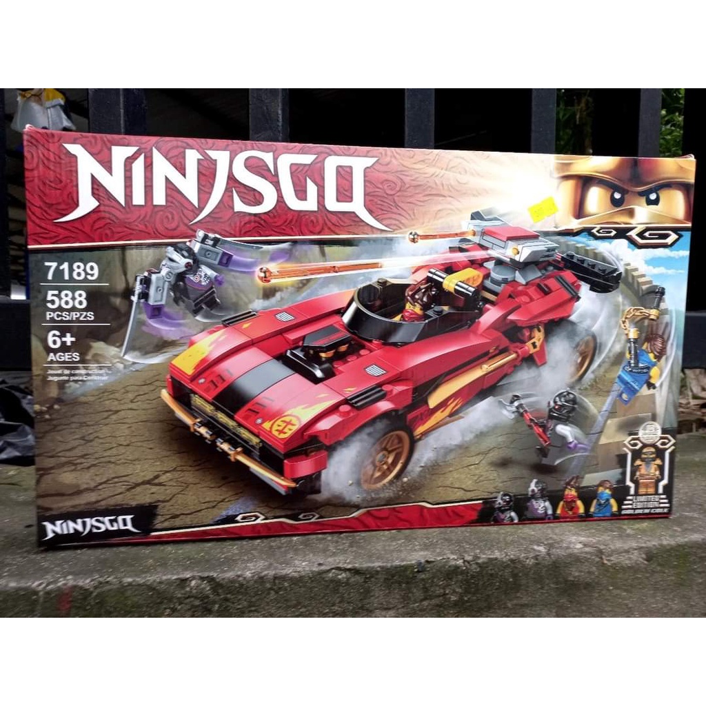 Lắp ráp xếp hình Lego Ninjago 7189 : X-1 Ninja Charger - SIêu xe chiến đấu của KAI 588 mảnh