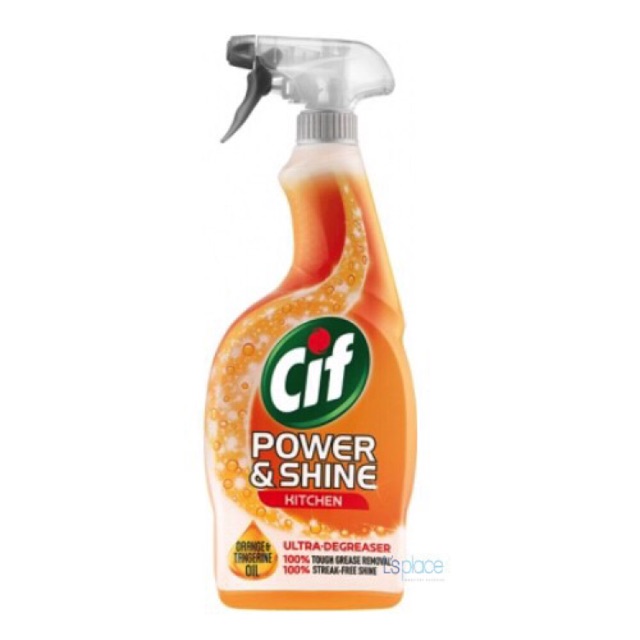 Nước Xịt Lau Nhà Bếp Cif Power & Shine Kitchen (700ml / Chai)