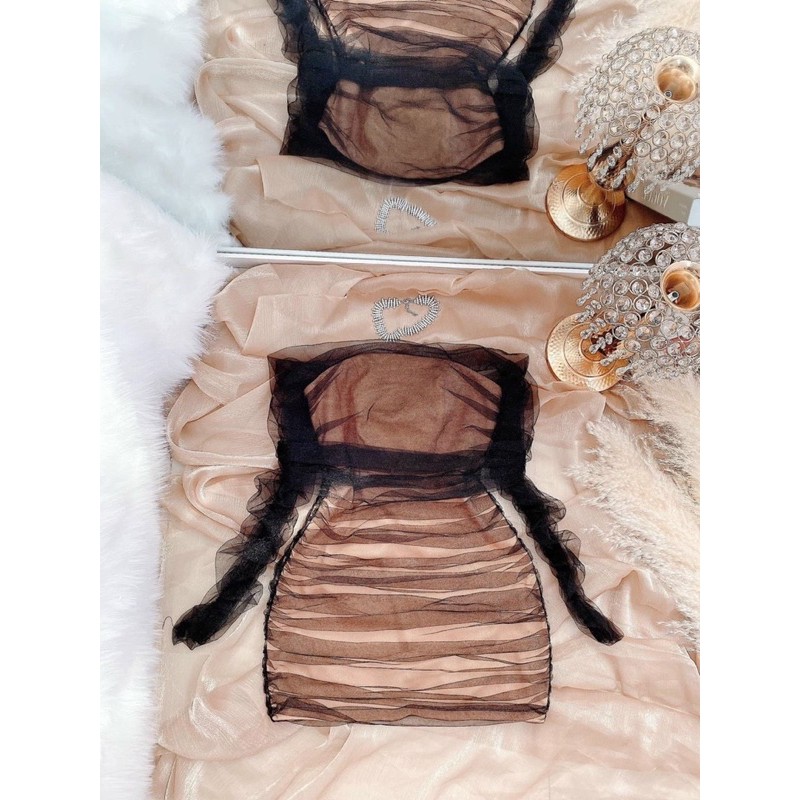 ĐẦM BODY TRỄ VAI LƯỚI NHỦ | BigBuy360 - bigbuy360.vn