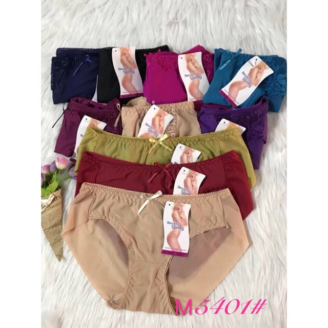 Quần Lót Nữ Su Lạnh Phối Ren Kiểu Mới 2019 (MS 5401)