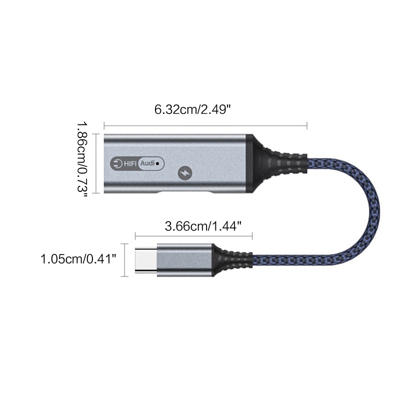 Cáp Sạc Alli 2 Trong 1 Aux Type C PD 60w Cổng USB C Sang Jack 3 5mm