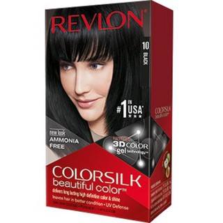 Thuốc nhuộm tóc revlon colorsilk 3d. số 10 - màu đen tự nhiên.
