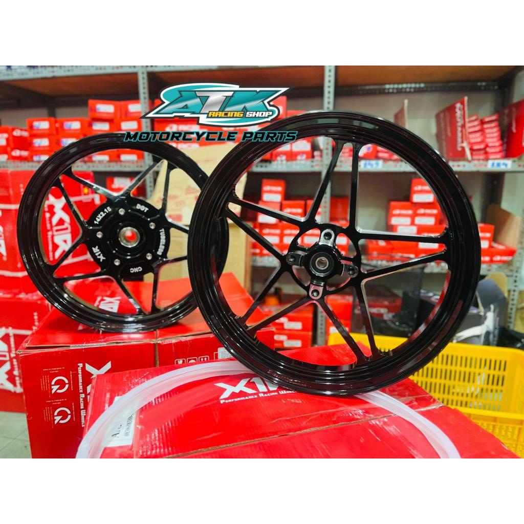 Mâm xe máy mẫu Ngôi sao cnc dành cho xe Vario chính hãng X1R, size 1.85-2.15x14 hàng cao cấp lắp ráp như zin