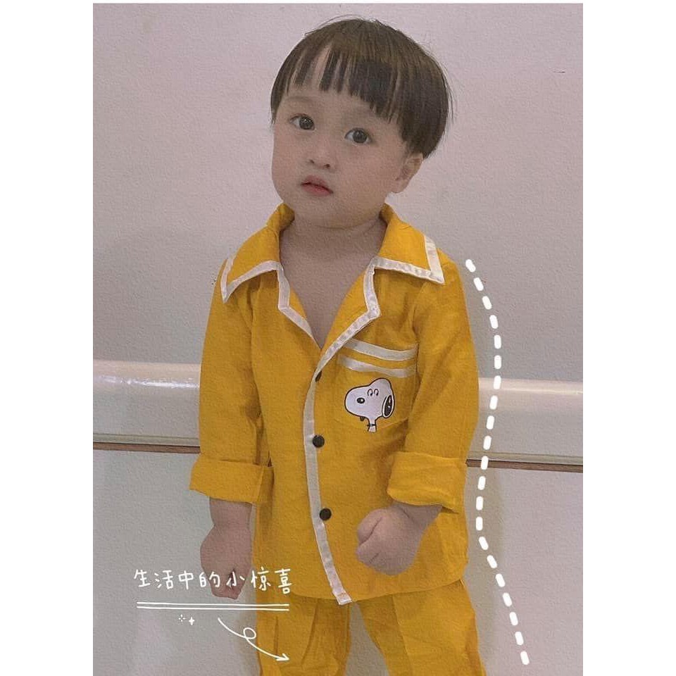 [Mã SKAMPUSHA9 giảm 8% đơn 250K] Pijama cho bé, bộ đồ cho bé trai bé gái chất đũi mềm nhẹ, dễ thương SAMMY KIDS BG59