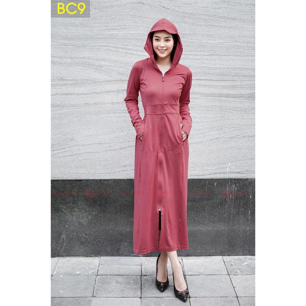 Bộ áo choàng chống nắng Nữ liền thân - Thun Lạnh cao cấp | BigBuy360 - bigbuy360.vn