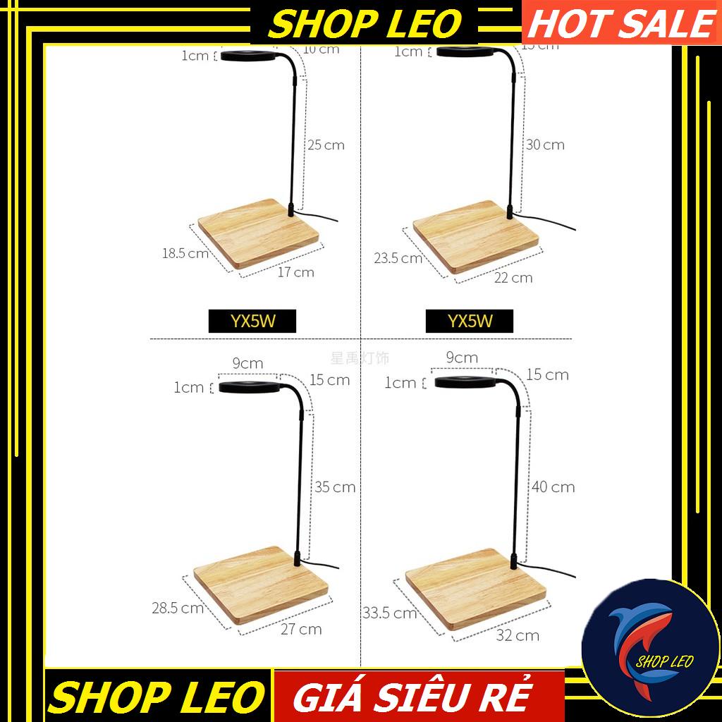 Đèn Led đế gỗ BAMBOO - Đèn cho bể thủy sinh - Terrarium - Bán cạn