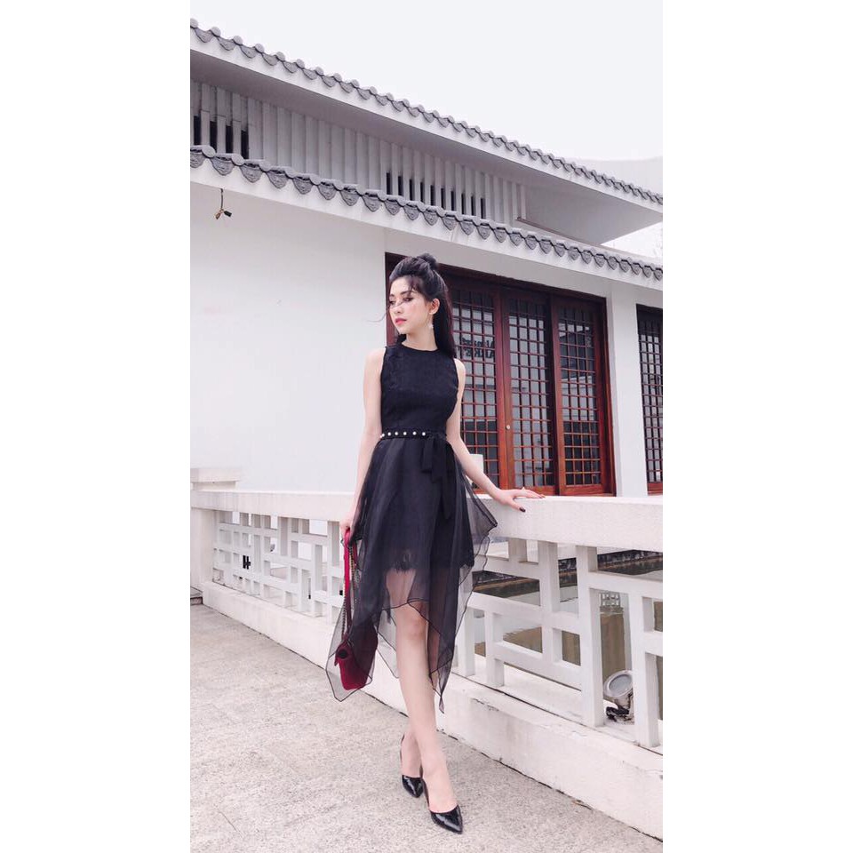 [Xả kho] Đầm ren trắng dự tiệc cao cấp sang trọng, đầm ren phối lưới xòe xếp tầng sang trọng | BigBuy360 - bigbuy360.vn