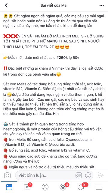 SẮT NGẬM IRON MELTS ÚC | Thế Giới Skin Care