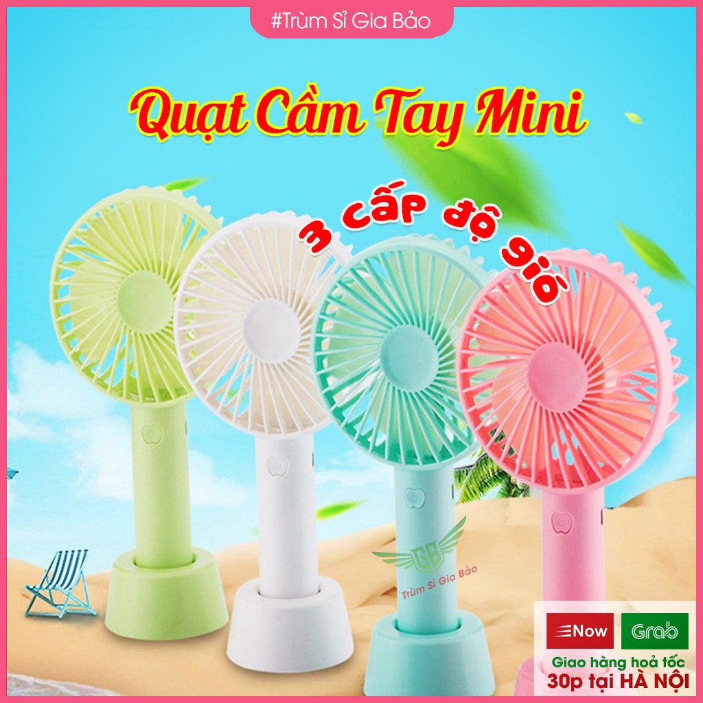 Quạt Cầm Tay Mini 3 Chế Độ ,Pin 1200mAp Mạnh Mẽ.