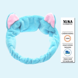 Băng Đô Rửa Mặt Tai Mèo Cao Cấp, Nhiều Màu, Siêu Xinh Xuka Cosmetic