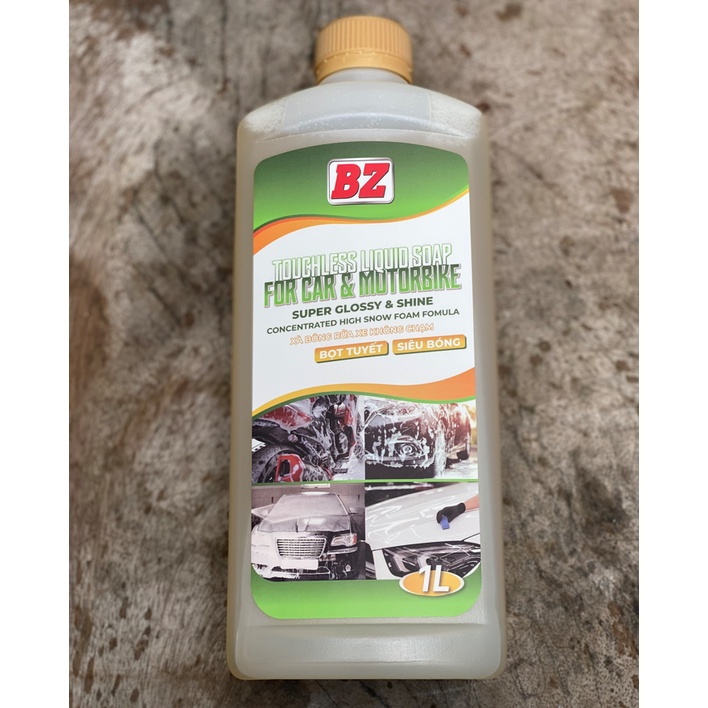 NƯỚC RỬA XE KHÔNG CHẠM BZ ( BỌT TUYẾT - SIÊU BÓNG )