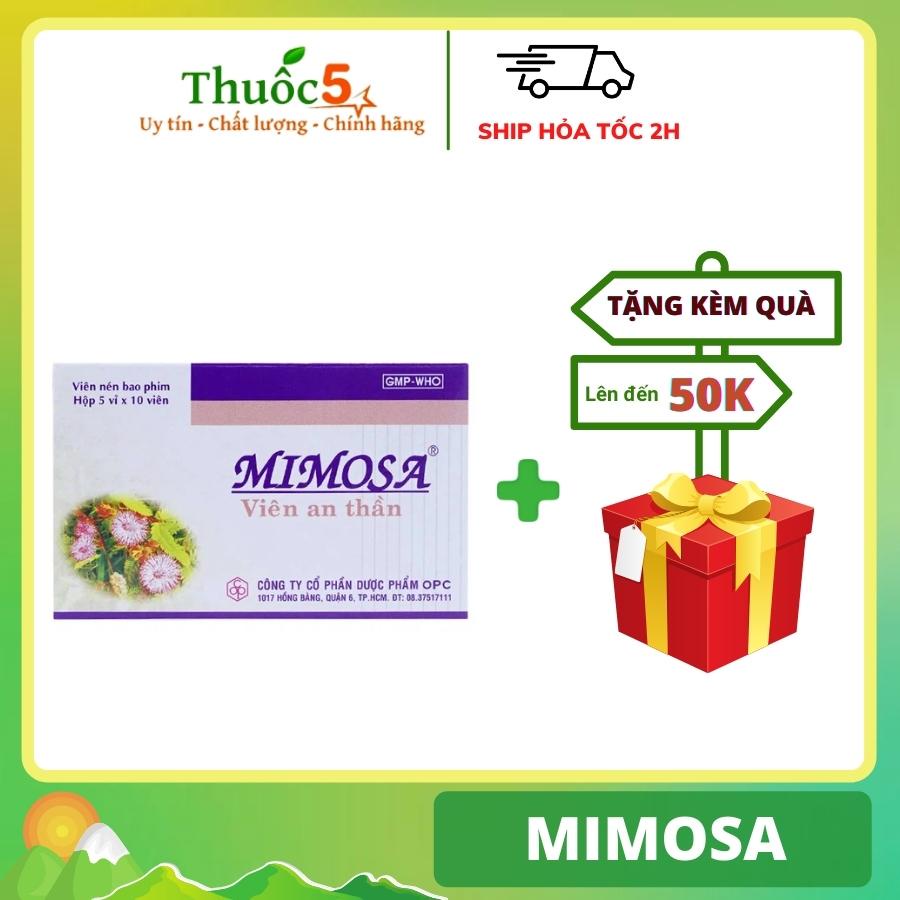 Mimosa viên uống cho giấc ngủ ngon và sâu hộp 50 viên