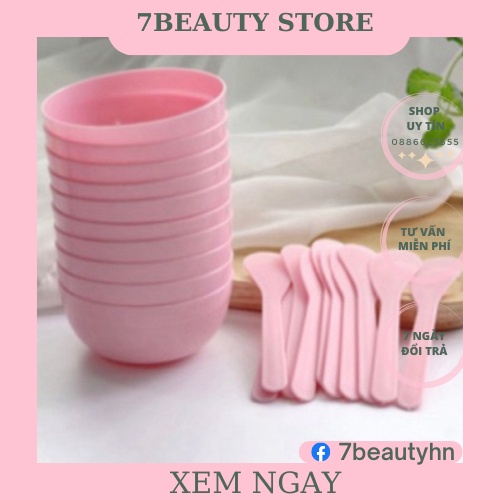 Combo 10 bát+ thìa đắp mặt nạ dùng spa thẩm mỹ viện