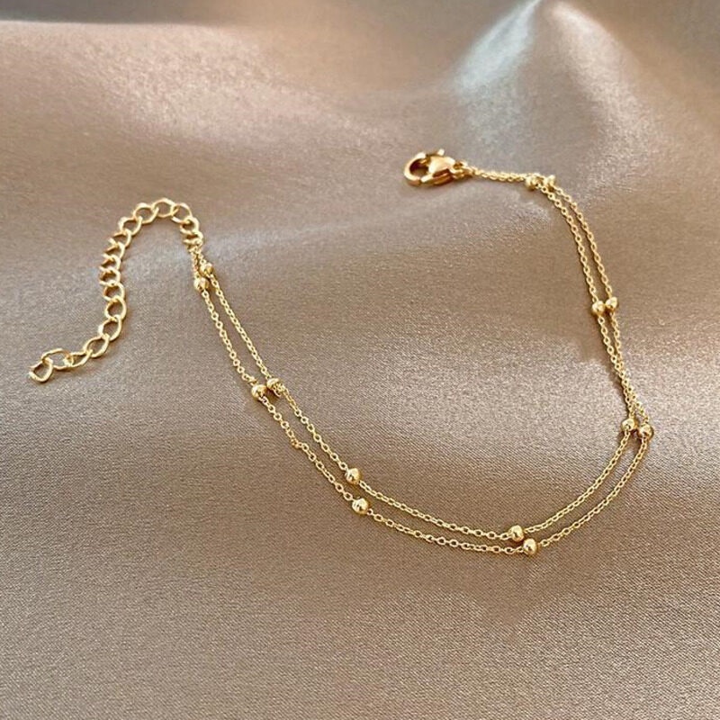 Ls Lắc Chân Mạ Vàng 18K Bangkok Cho Nữ
