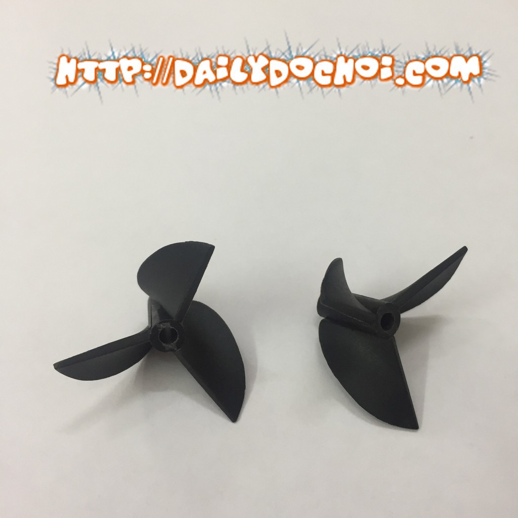 Xuongpinoto Bộ chân vịt 3 cạnh đôi ngươc chiều kích cỡ 3*35mm sử dụng trong chế tạo tàu điều khiển từ xa giá rẻ NEW
