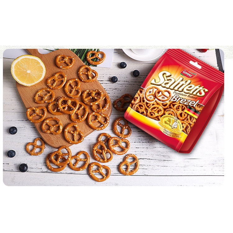 Phụ kiện trang trí bánh sinh nhật bánh kem - Hộp bánh vòng Saltletts 90g