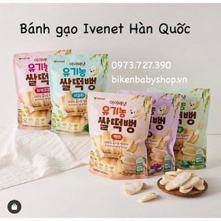 Bánh gạo Ivenet Organic Hàn cho bé trên 7m Date T7/2021