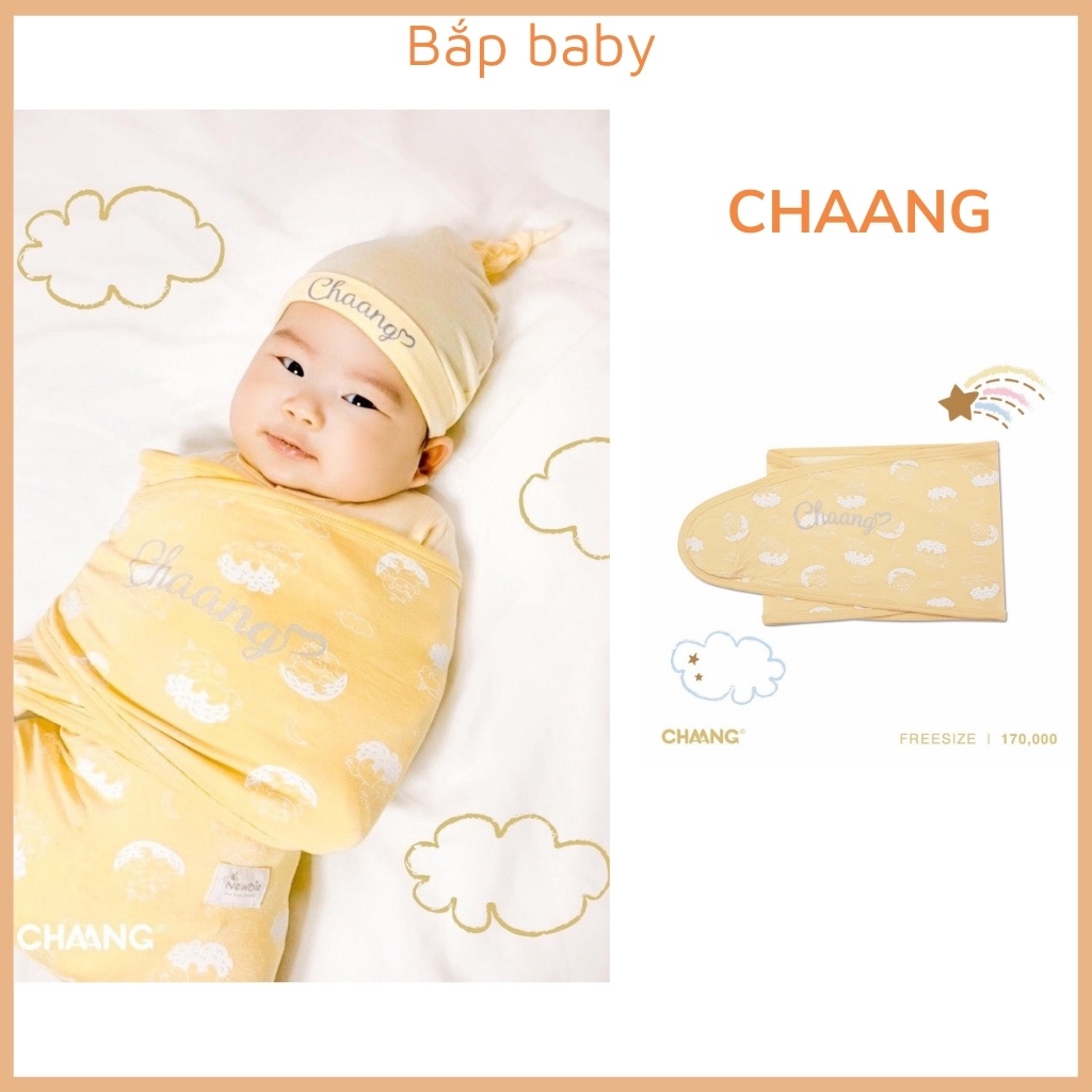 Quấn kén hugme CHAANG cho bé sơ sinh chất vải cotton BST Pony &amp; Dino