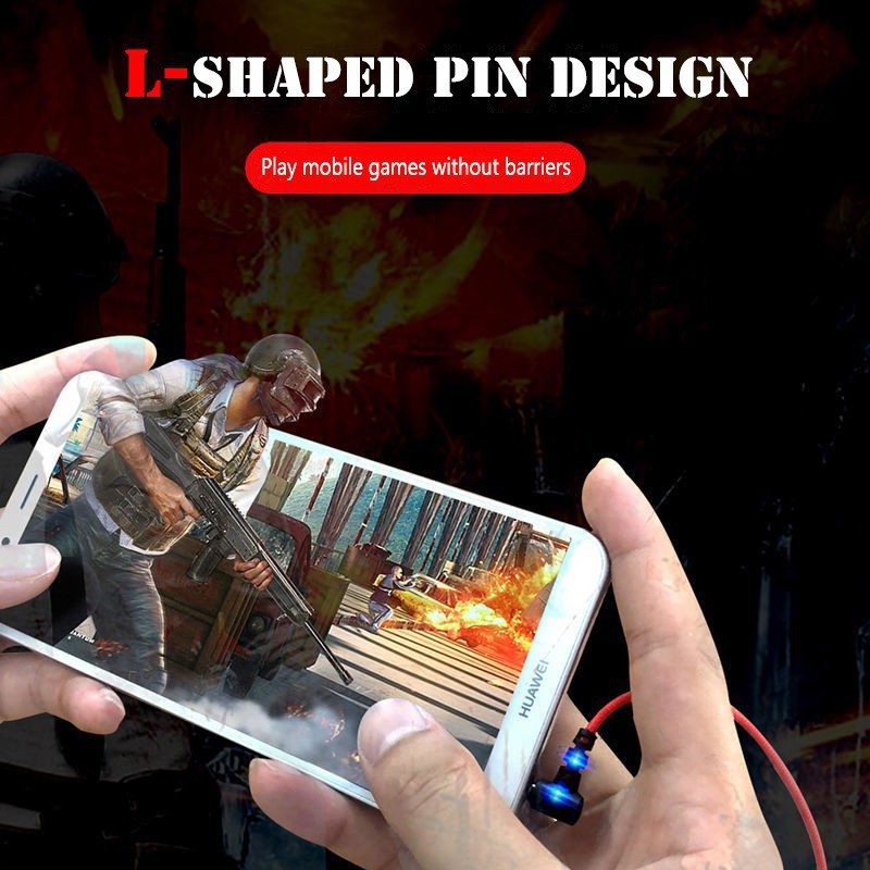 HP PUBG ANDROID Tai Nghe Chơi Game Leyoya G30 + Mic Ganda + Jack Cắm 3.5mm + Nút Bịt Tai Chống Ồn Cho Điện Thoại Xiaomi / Oppo / Vivo / Huawei