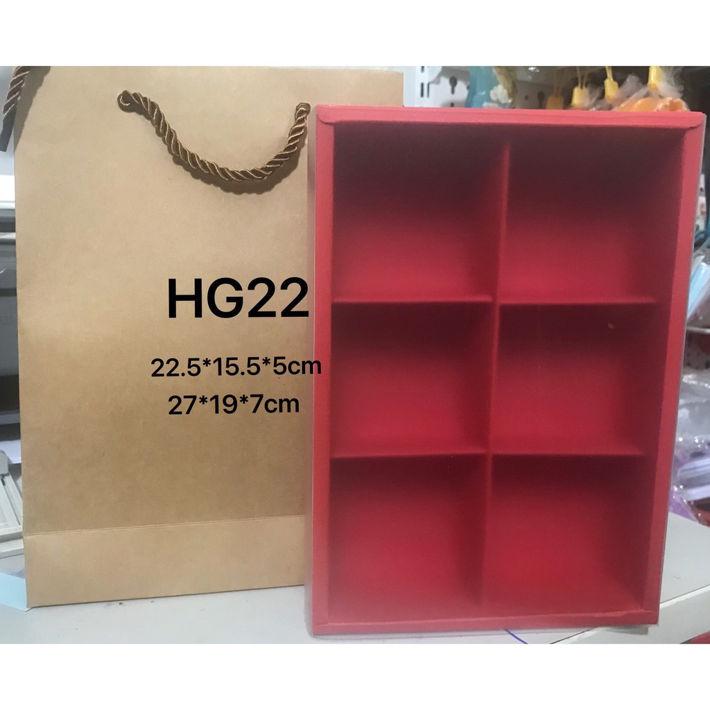 Hộp đựng bánh trung thu 6 cái 50-80g HG22