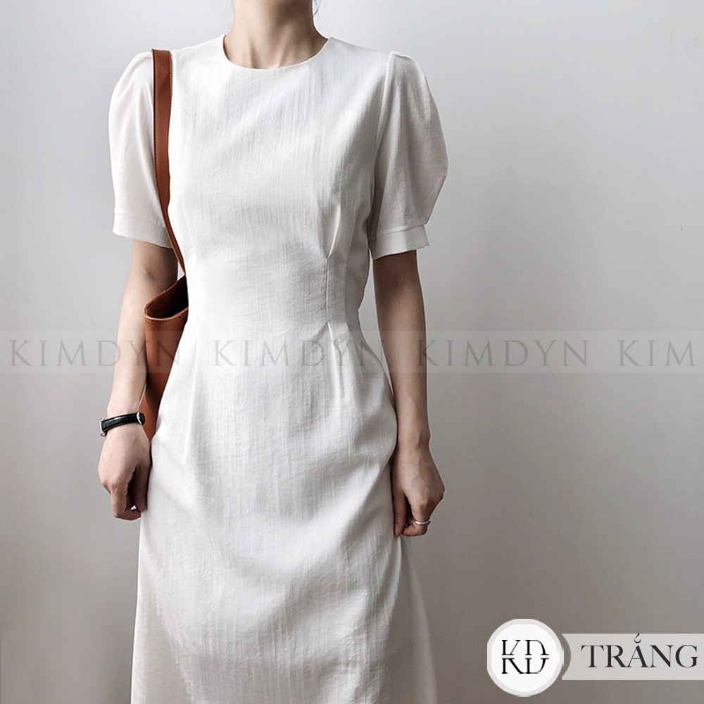 Đầm xoè vintage cổ cao thanh lịch [KDD17] | BigBuy360 - bigbuy360.vn