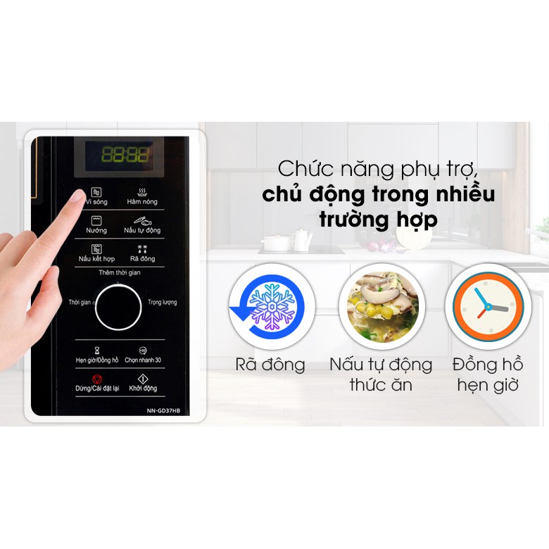 Lò vi sóng inverter Panasonic  NN-GD37HBYUE 23 lít có nướng