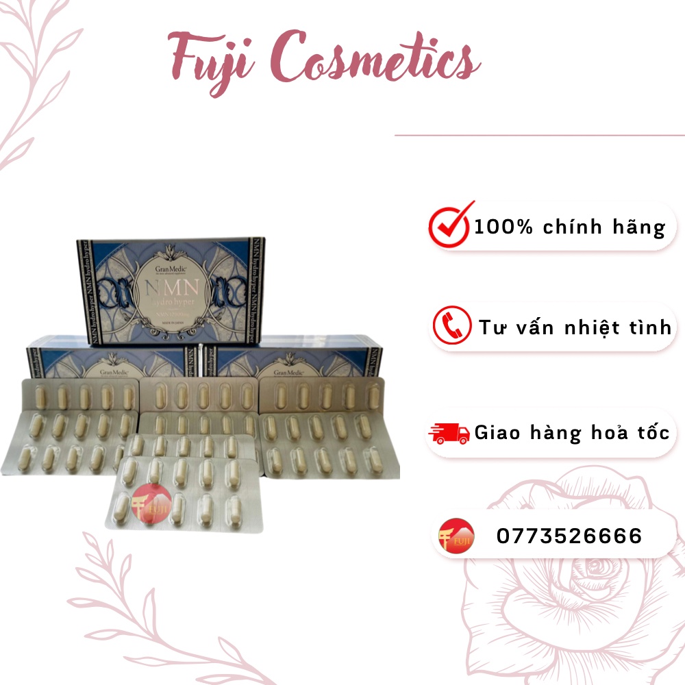 VIÊN UỐNG TRẮNG DA TRẺ HOÁ NMN 12,000 MG