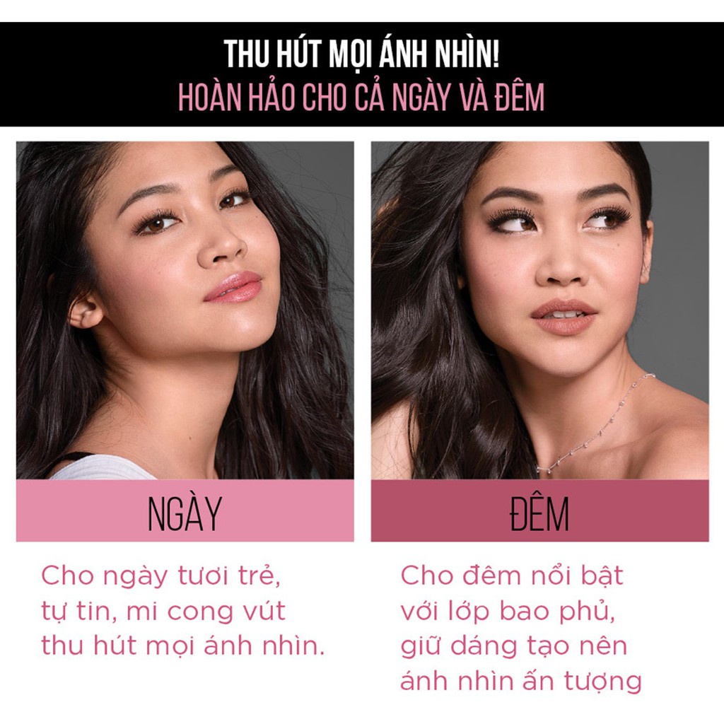 Mascara Dài Mi Và Cong Mi Maybelline New York Hyper Curl Waterproof Thái Lan Không Lem Không Trôi 9.2ml