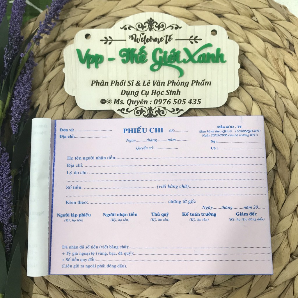 PHIẾU CHI 3 LIÊN