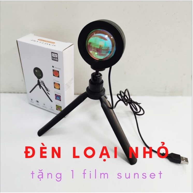 [Đèn Hoàng Hôn] Cầu vồng, hoàng hôn đỏ, 5 màu, 16 màu loại Mini