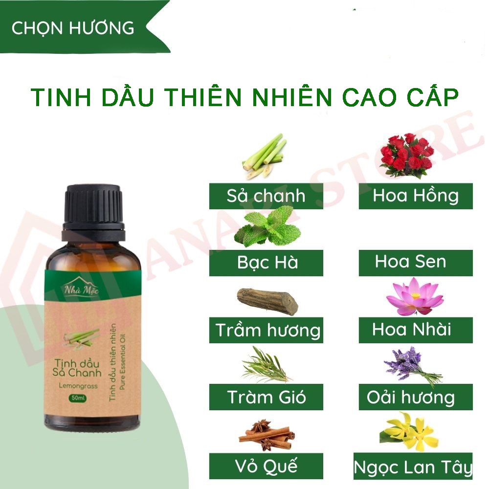 Tinh Dầu Nguyên Chất Tự Nhiên Lọ 10ml TDTN