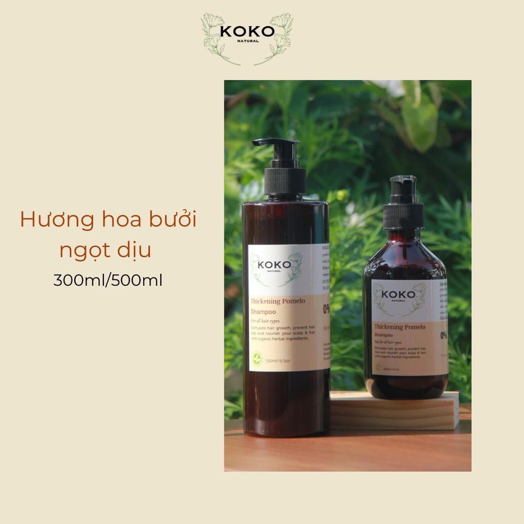 Dầu gội thảo dược bồ kết kích thích mọc tóc nhanh và giảm rụng tóc - KoKo Natural Official