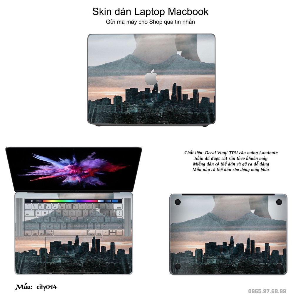 Skin dán Macbook mẫu thành phố (đã cắt sẵn, inbox mã máy cho shop)