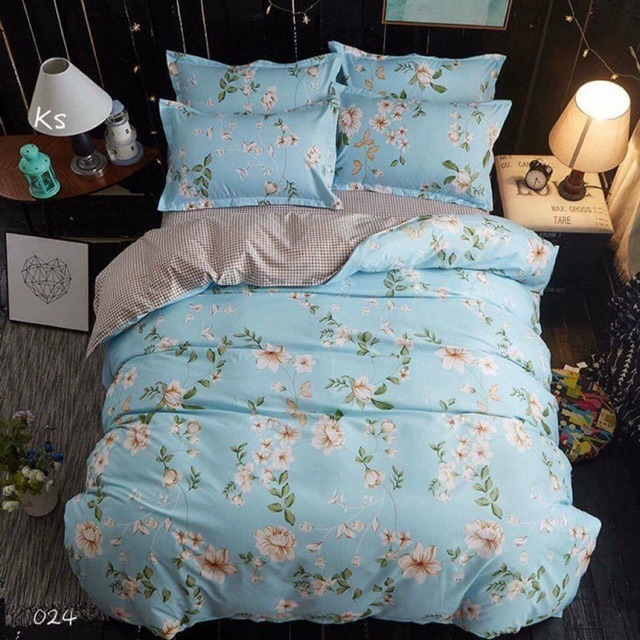 Chăn ga cotton poly nhập