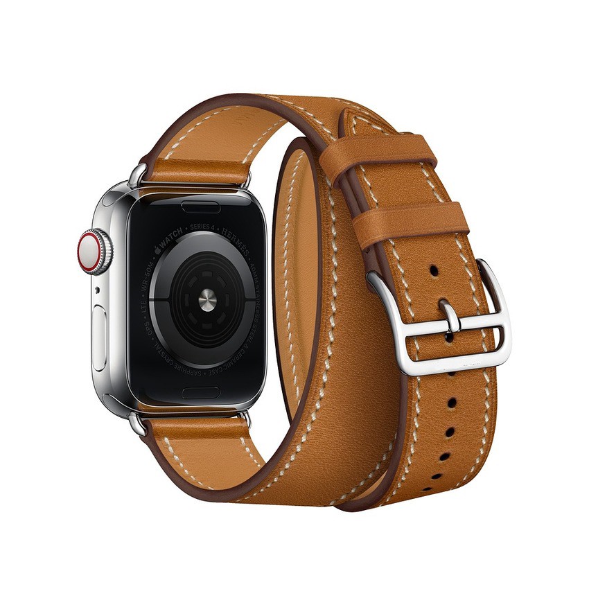 Dây đeo da thay thế đồng hồ thông minh thích hợp cho Apple Watch 38mm 40mm 42mm 44mm Cho Iwatch Series 6 Se 5 4 3 2 1