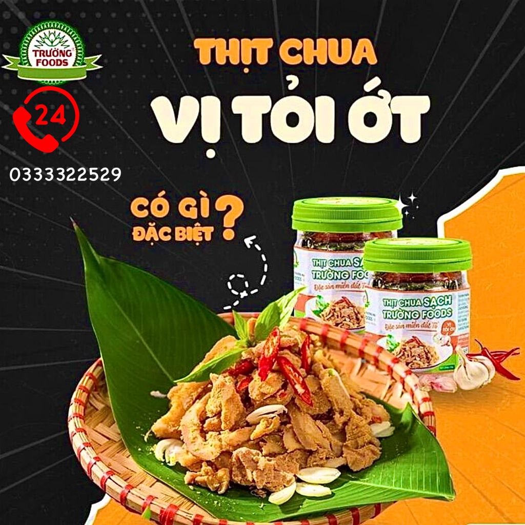 (Hỗ trợ freeship - Ship hỏa tốc) Hộp Thịt Chua Tỏi Ớt Trường Foods 220g