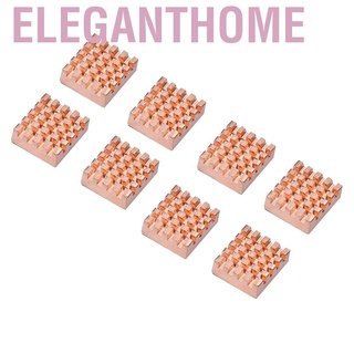 Set 8 vây cá mập tản nhiệt bằng đồng cho CPU máy tính