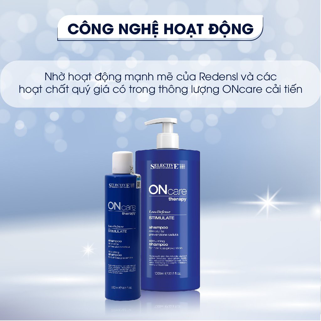 Dầu Gội Chống Rụng Tóc Chuyên Sâu và Kích Mọc Tóc Selective Dành Cho Tóc Yếu Mảnh Loss Defense 250ml - 1000ml