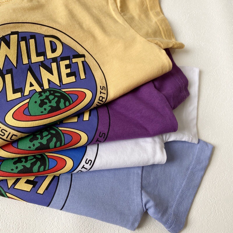 Áo thun WILD PLANET &lt;FREE SHIP&gt; Áo thun trẻ em phong cách Hàn Quốc - Chất liệu 100% cotton