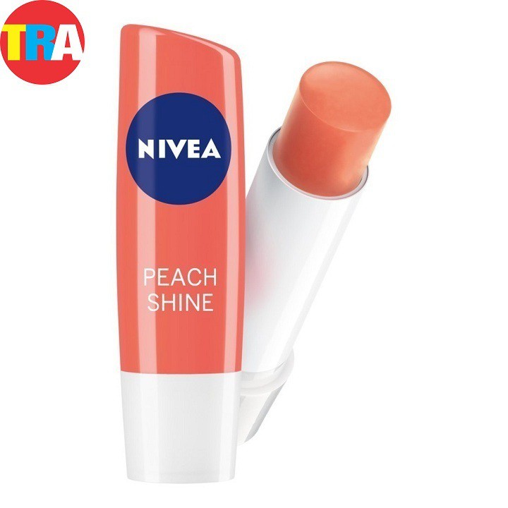 85077-Son dưỡng ẩm NIVEA sắc cam hương đào 4.8g