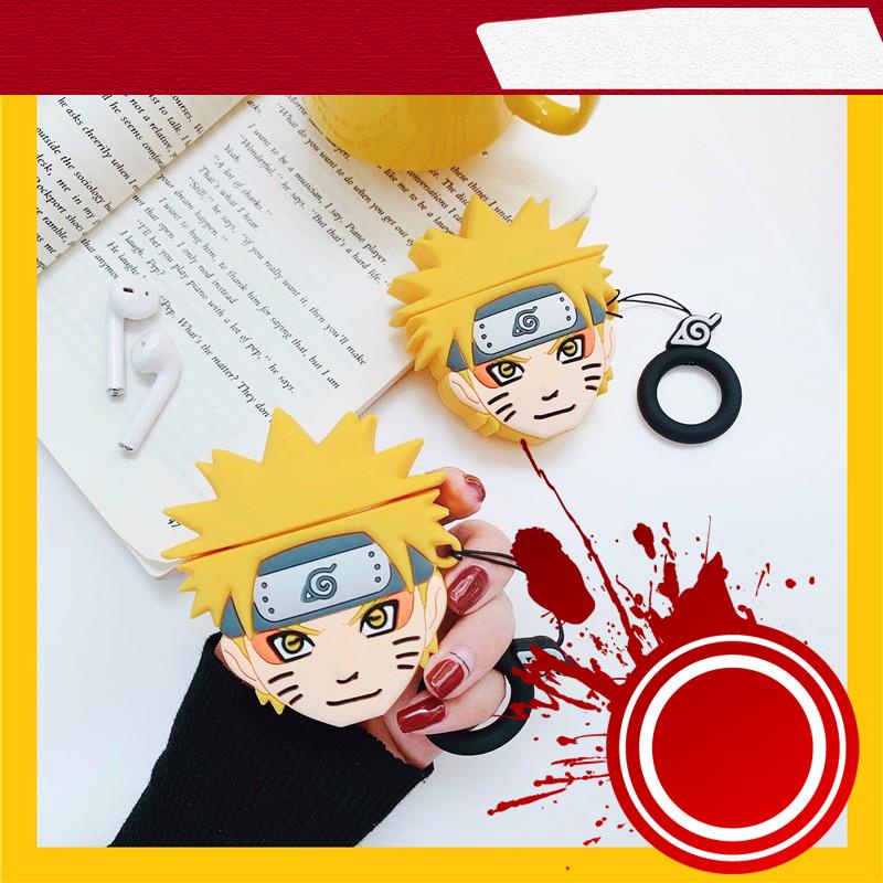 Vỏ Bảo Vệ Hộp Sạc Tai Nghe Airpods 1 / 2 Hình Hoạt Họa Naruto