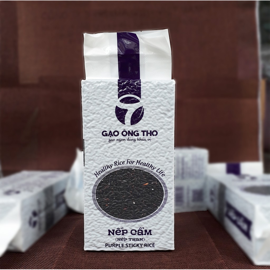 Gạo Nếp Cẩm - Gạo Ông Thọ Túi 1Kg - Thơm ngọt mềm dẻo, tốt cho sức khỏe | BigBuy360 - bigbuy360.vn